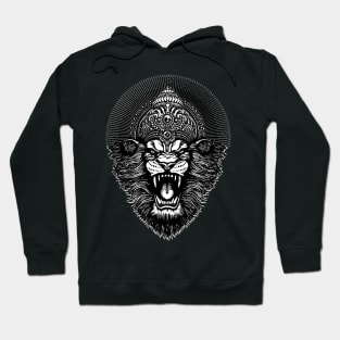 King of the Jungle B+W Hoodie